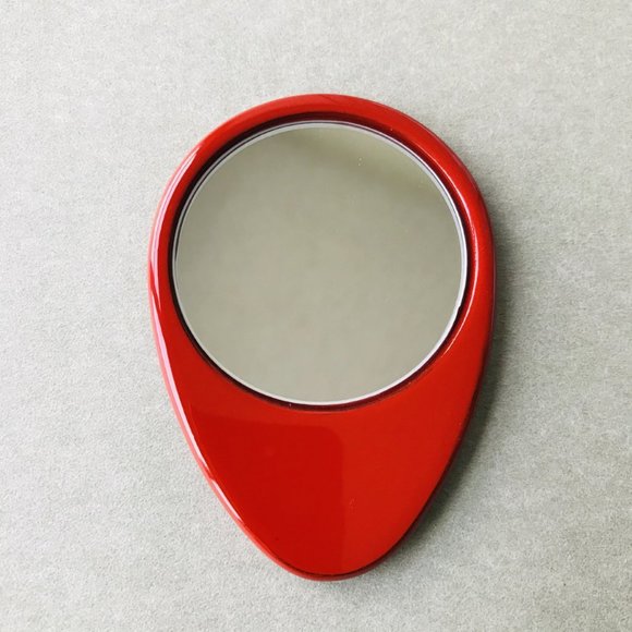 New Wajima lacquer Hand mirror, Handcrafte Mother of Pearl Inlay of lucky clover - Picture 5 of 7